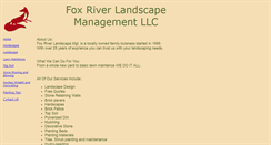 Desktop Screenshot of foxriverlandscapemanagement.com